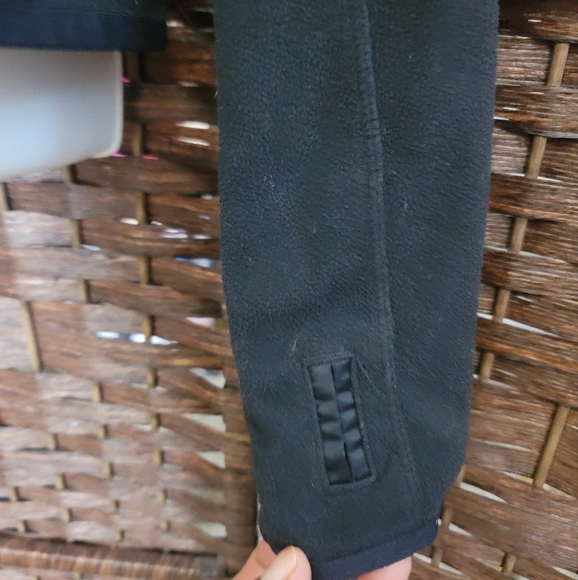 Adidas By Stella McCarthy Core Fleece Ruched Athletic Zip Jacket Medium Black - Picture 3 of 10